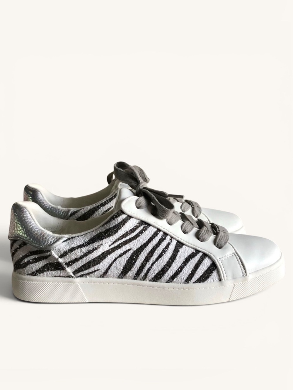 Sam Edelman Circus Devin Zebra Accent Lace Up Sneaker Tennis Shoe size 8 - Picture 3 of 15